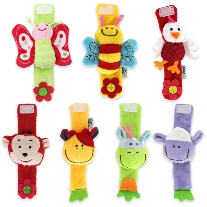 Baby Wrist Rattle Plush Wrist Strap